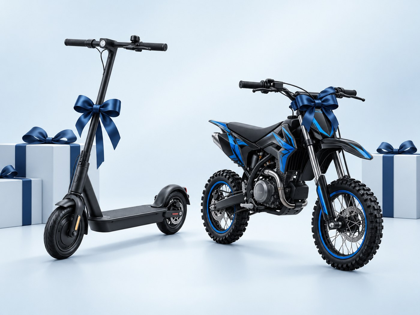 La trottinette électrique ou la dirt bike proposée en cadeau